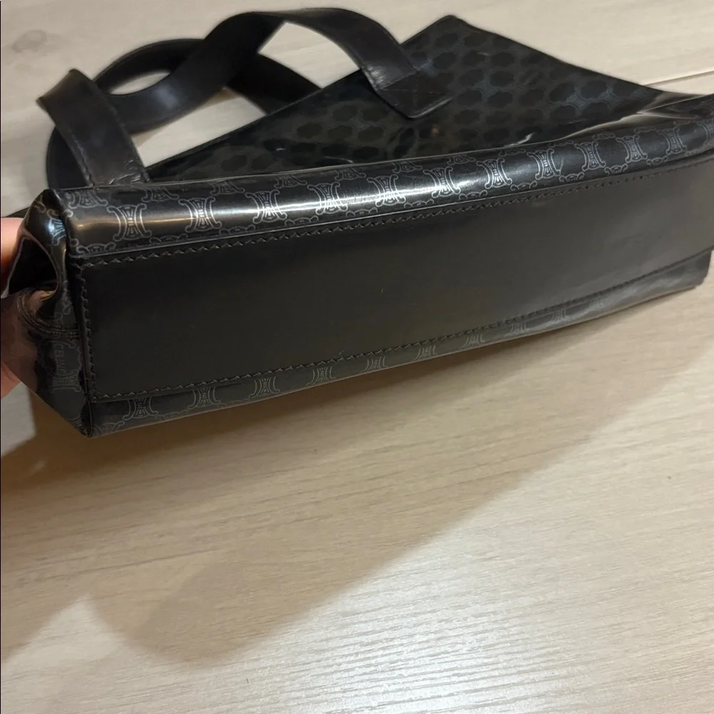 Vintage Celine Macadam PVC Mini Tote‎ – Black 11